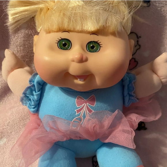 2015 Cabbage Patch Kids Blonde Hair Green Eyes Ballet Ballerina Outfit Blue - Picture 2 of 6